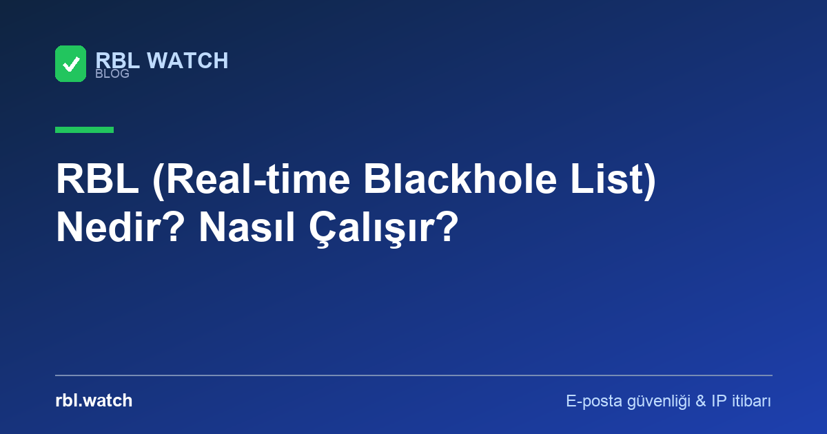 RBL Watch blog görseli — e-posta güvenliği ve IP kara liste