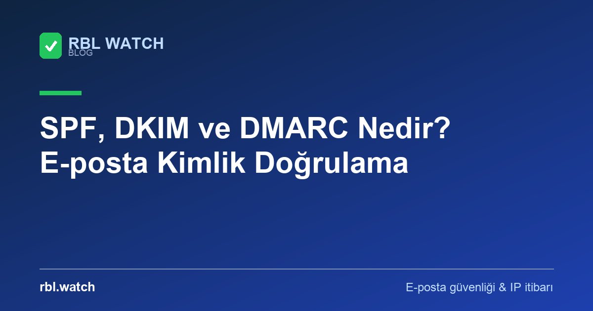 RBL Watch blog görseli — e-posta güvenliği ve IP kara liste