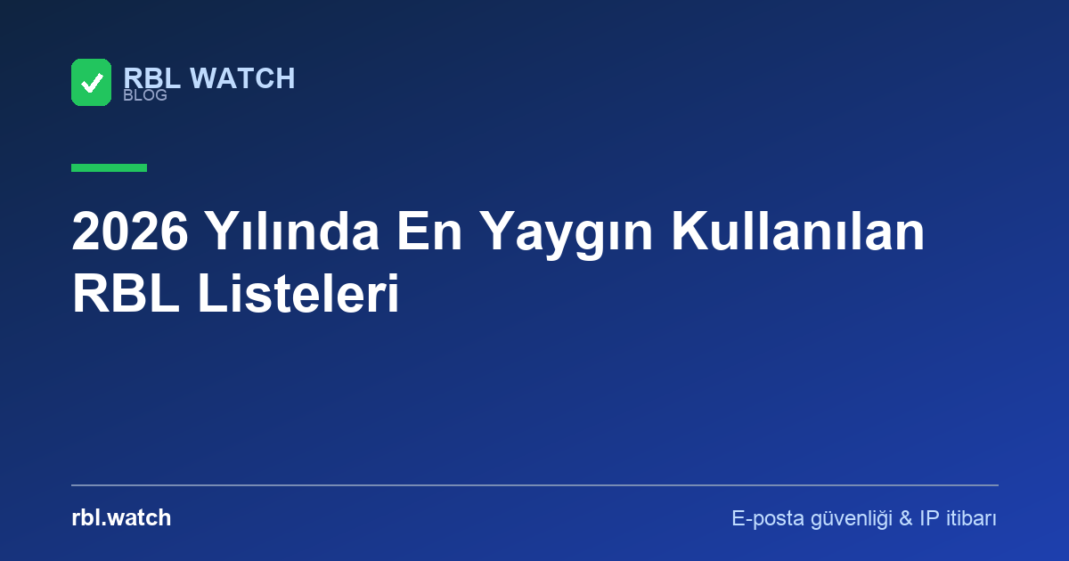 RBL Watch blog görseli — e-posta güvenliği ve IP kara liste