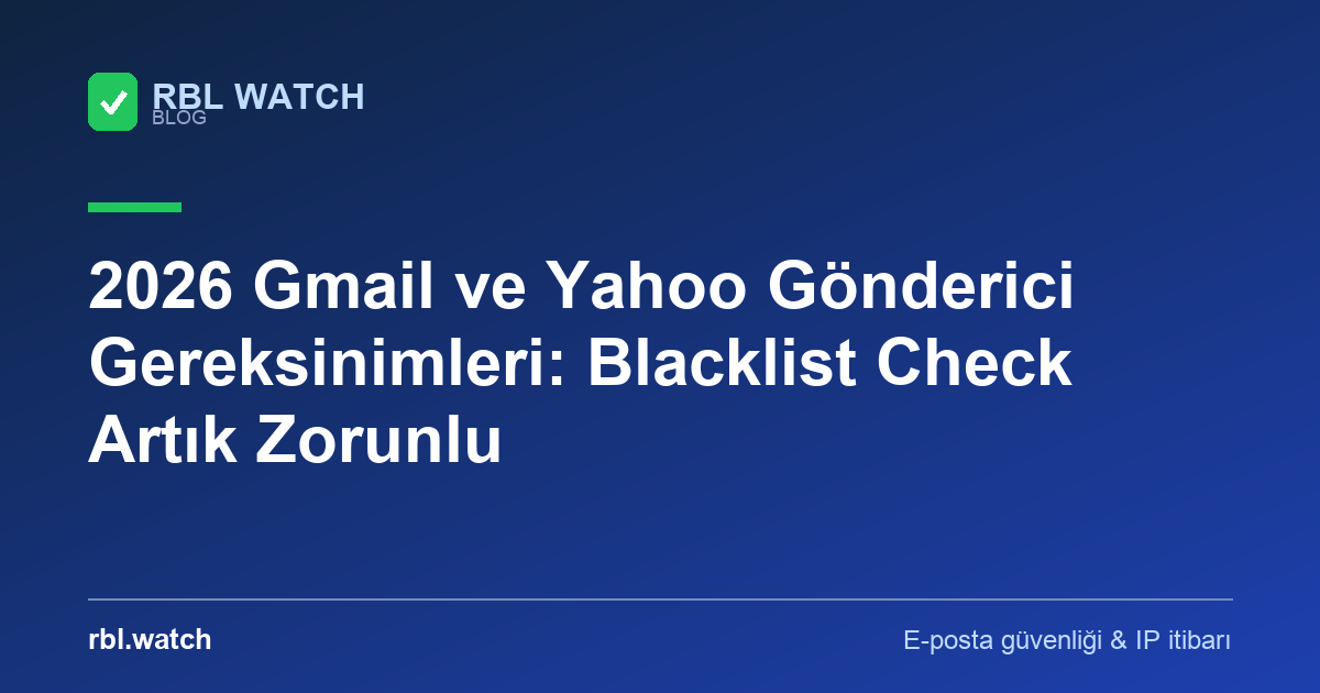 RBL Watch blog görseli — e-posta güvenliği ve IP kara liste